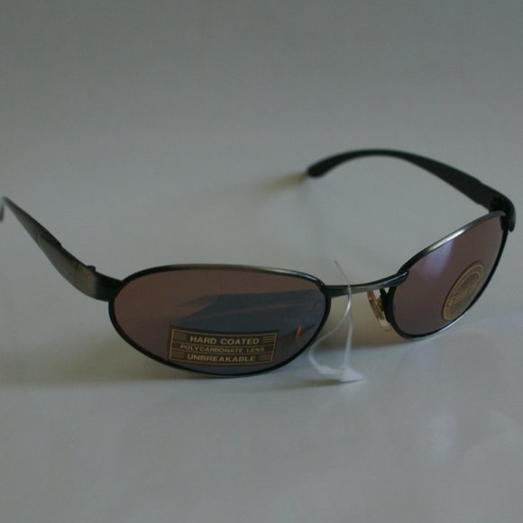 NWT Vintage Sports Metal Oval/RoundWrapAround Y2K Coppermax Lens tech sunglasses - Picture 1 of 8